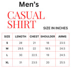 Navy Flower Half Sleeve White Casual Shirt Men's